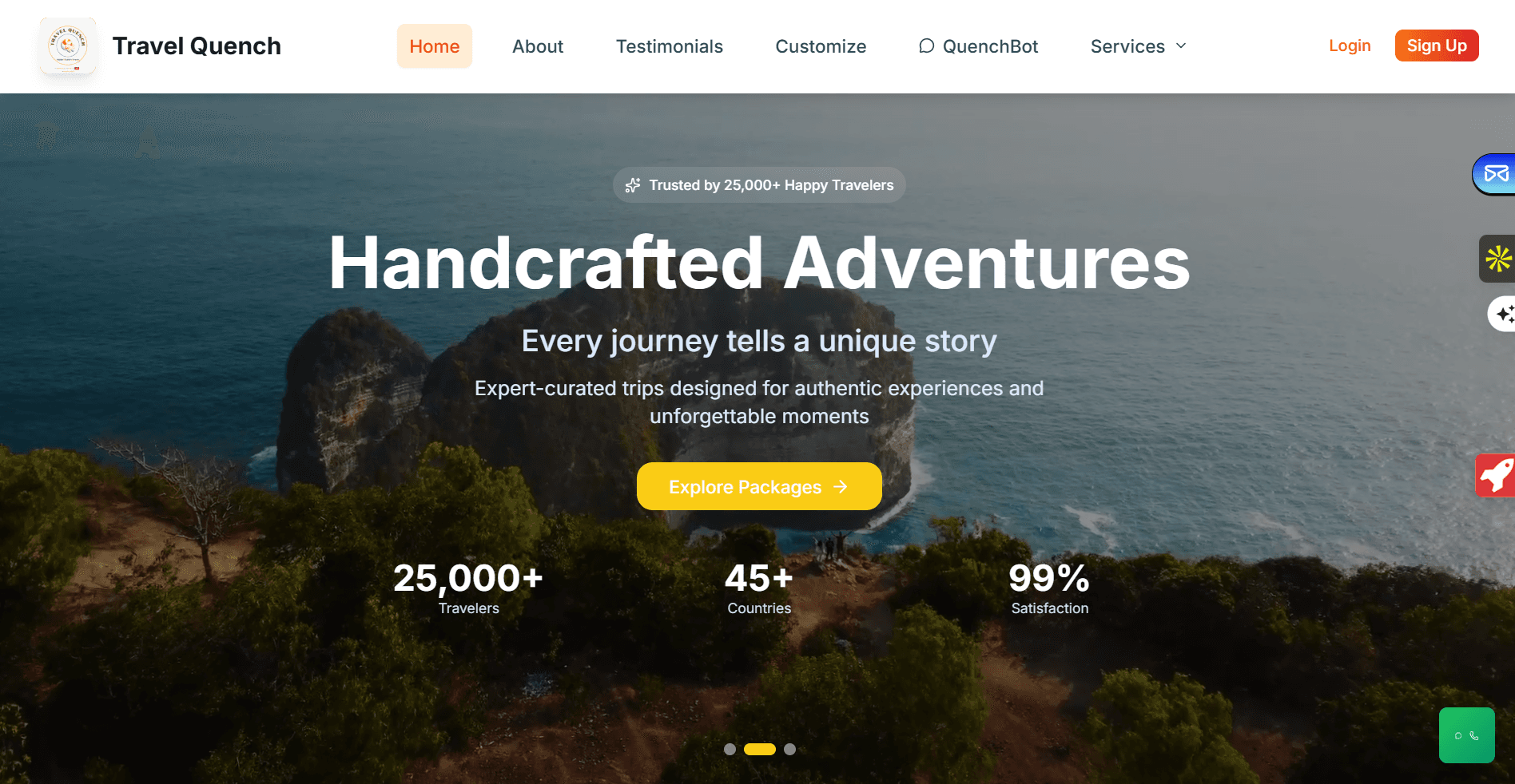 Travel Quench case study by SniperCoders